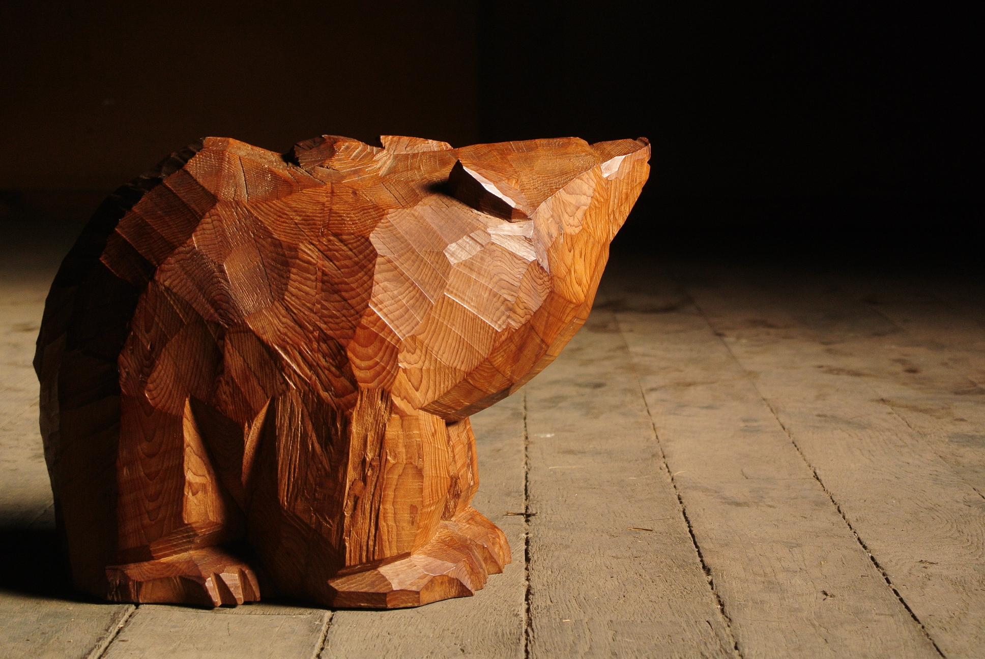引間二郎（木歩）木彫り熊 - アンティーク雑貨・古道具の札幌 